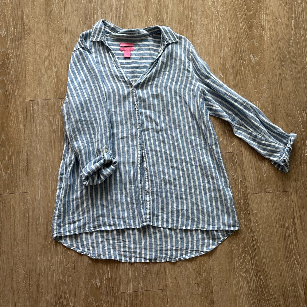 BUNDLE to SAVE!! $$$$$$ Xl Isaac Mizrahi linen top.